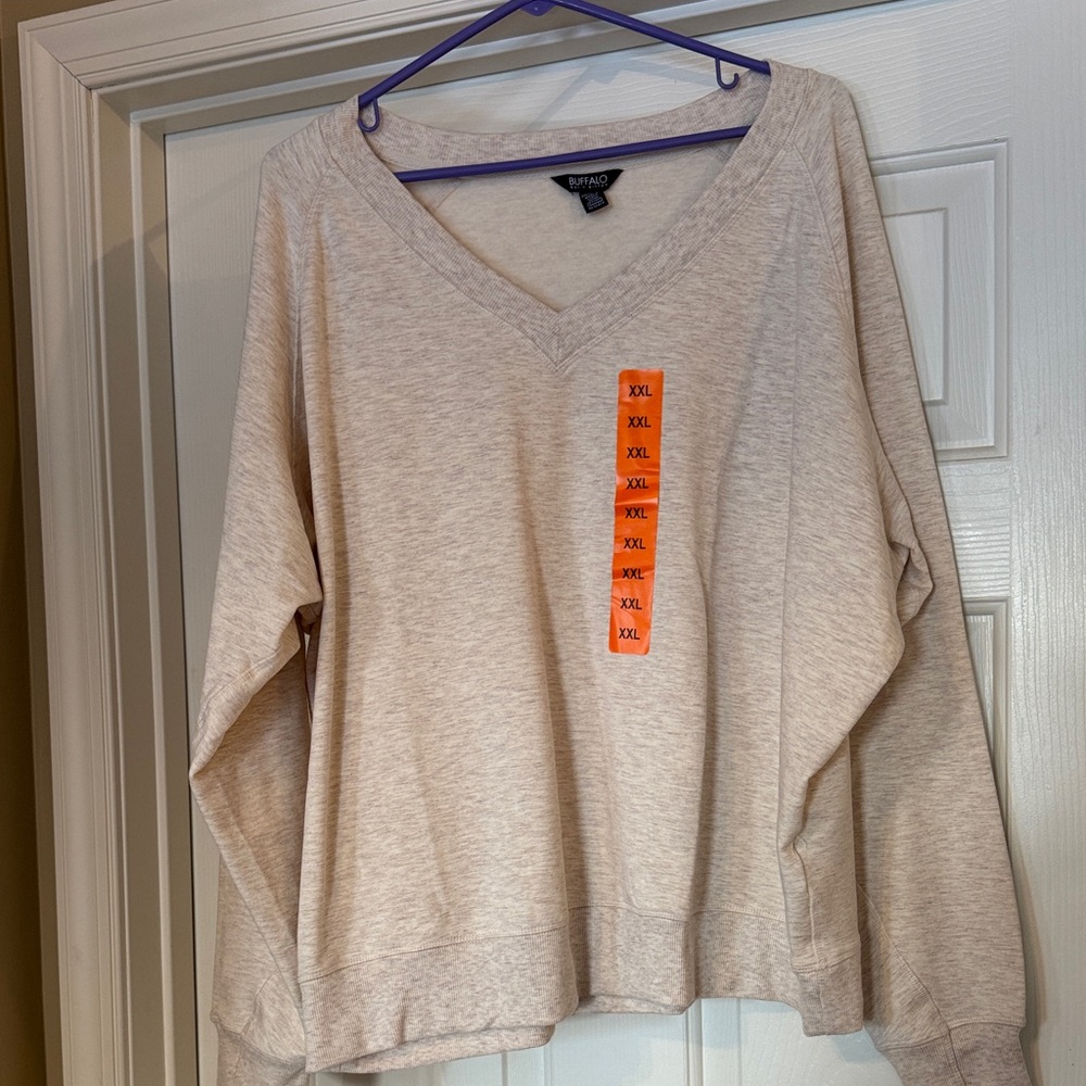 Buffalo David Bitton Off-White Knit Top